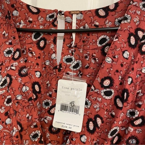 Free People Red Floral Jumpsuit - Picture 10 of 13